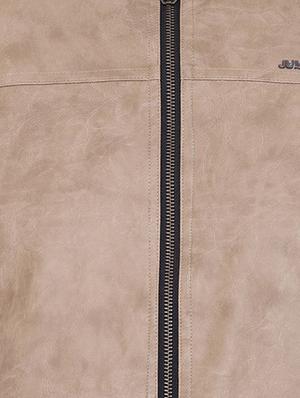 brown leather biker jacket - 15871151 - Standard Image - 5