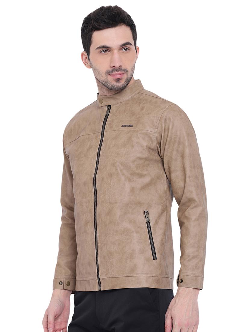 brown leather biker jacket - 15871151 - Zoom Image - 2