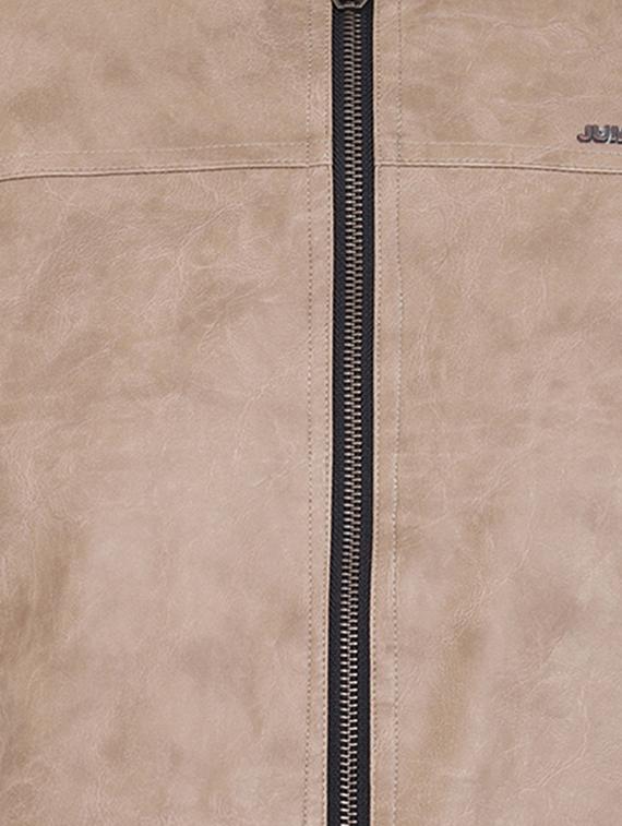 brown leather biker jacket - 15871151 - Zoom Image - 5