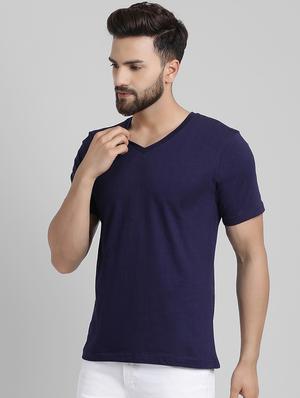 navy blue cotton t-shirt - 15871791 - Standard Image - 2