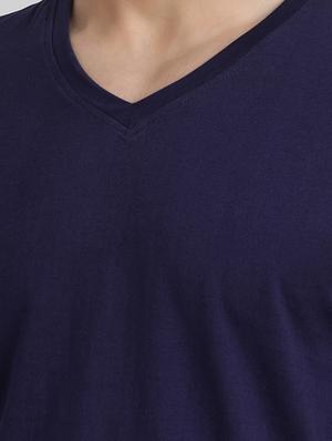 navy blue cotton t-shirt - 15871791 - Standard Image - 5