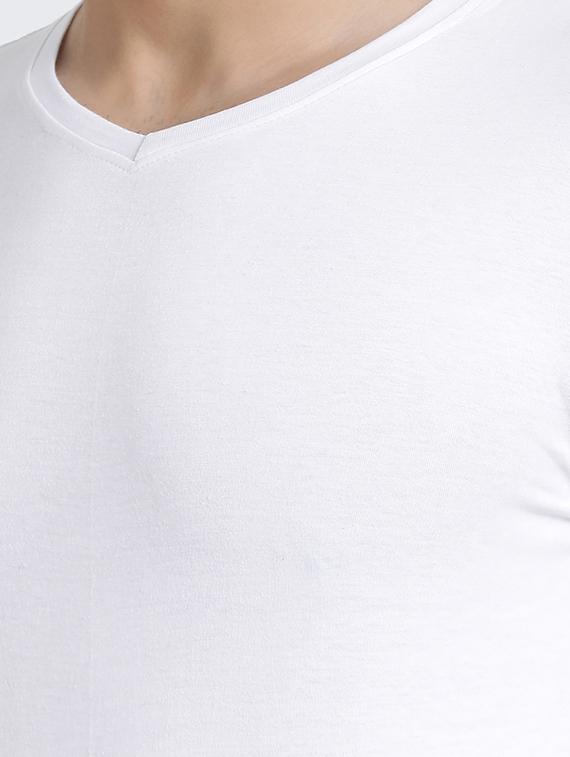 white cotton t-shirt - 15871794 - Zoom Image - 5