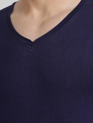 navy blue cotton t-shirt - 15871797 - Standard Image - 5