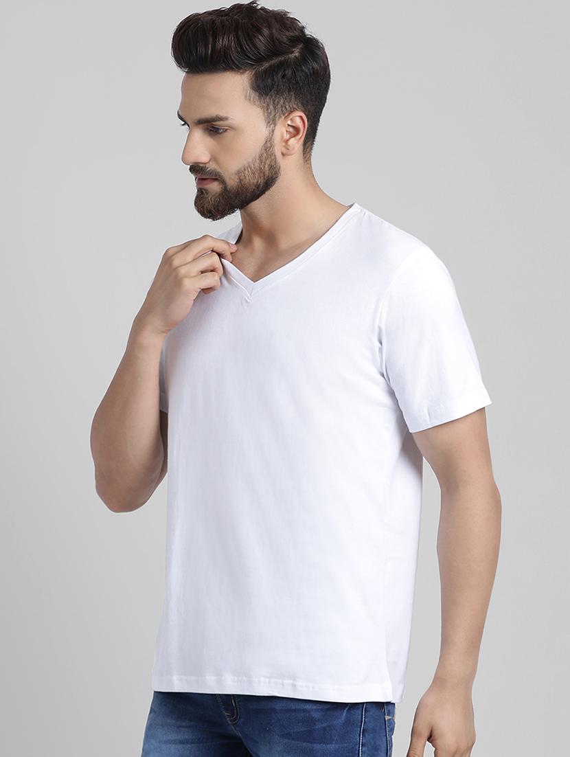 white cotton t-shirt - 15871805 - Zoom Image - 2