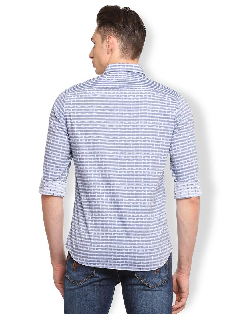 blue printed casual shirt - 15871963 - Zoom Image - 2