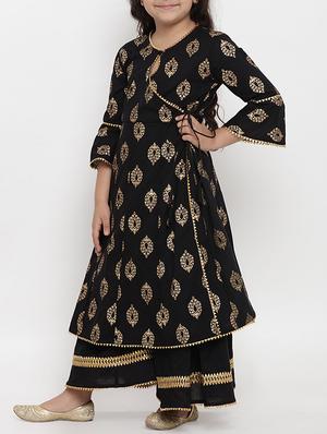 black cotton suit set - 15873096 - Standard Image - 2