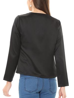 Contrast Embroidered shrug - 15873904 - Standard Image - 2