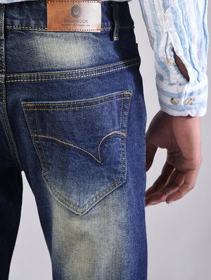 blue cotton ripped jeans - 15874897 - Standard Image - 5