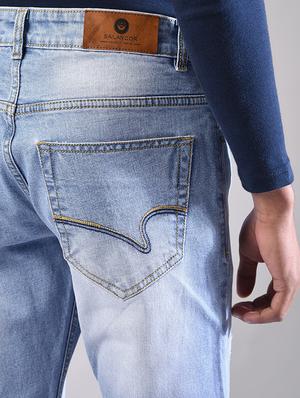 blue cotton ripped jeans - 15874902 - Standard Image - 5