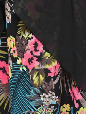 front overlap layered maxi dress - 15874948 - Standard Image - 5