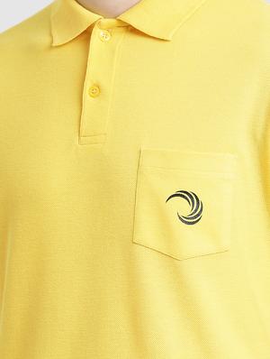 solid yellow pocket t-shirt - 15875002 - Standard Image - 5