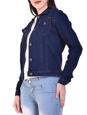 button-up denim jacket - 15875220 - Standard Image - 2