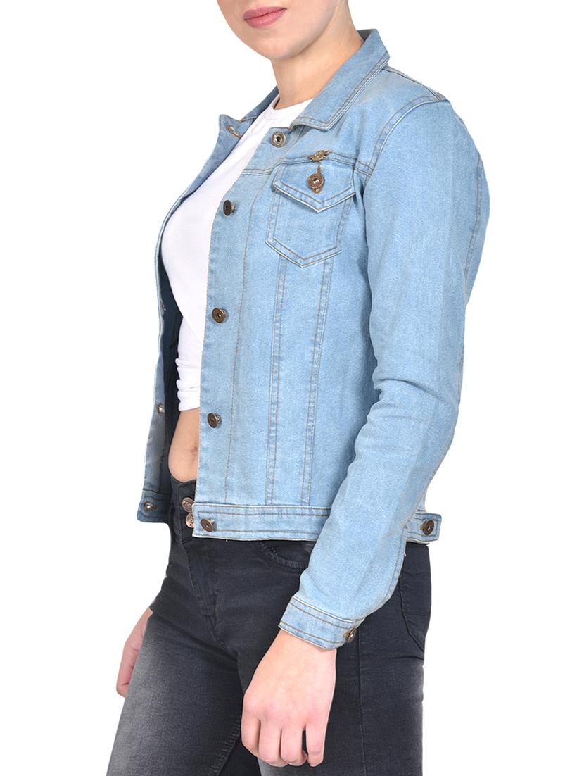 button-up denim jacket - 15875221 - Zoom Image - 2