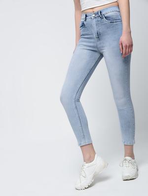 high waist stone washed jeans - 15876704 - Standard Image - 2
