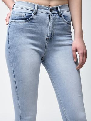 high waist stone washed jeans - 15876704 - Standard Image - 5