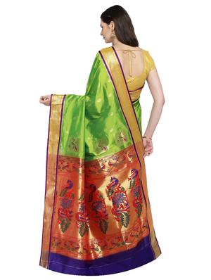 conversational zari motif woven saree with blouse - 15876964 - Standard Image - 2