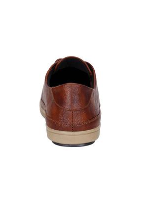 tan leatherette lace up sneakers - 15877309 - Standard Image - 2