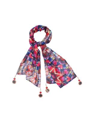 multi colored cotton scarf - 15877563 - Standard Image - 2