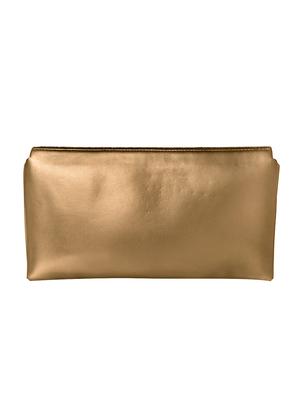 gold leatherette (pu) regular clutch - 15877990 - Standard Image - 2