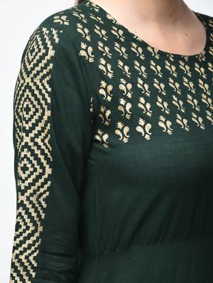 A-line block print kurta - 15879130 - Standard Image - 5