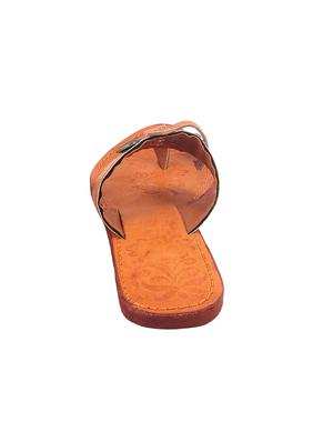 tan one toe kolhapuris - 15879308 - Standard Image - 2