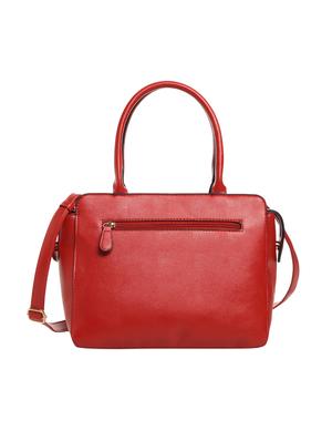 red leatherette (pu) regular satchel - 15880456 - Standard Image - 2