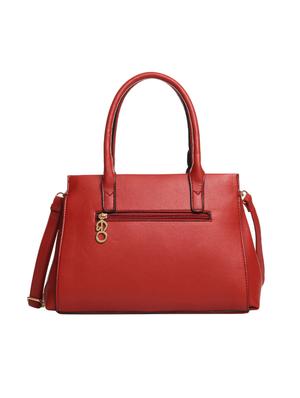 red leatherette (pu) regular satchel - 15880458 - Standard Image - 2