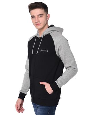 black fleece raglan sweatshirt - 15881049 - Standard Image - 2