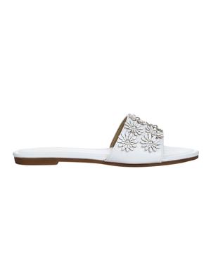 white slip on sandals - 15881135 - Standard Image - 2