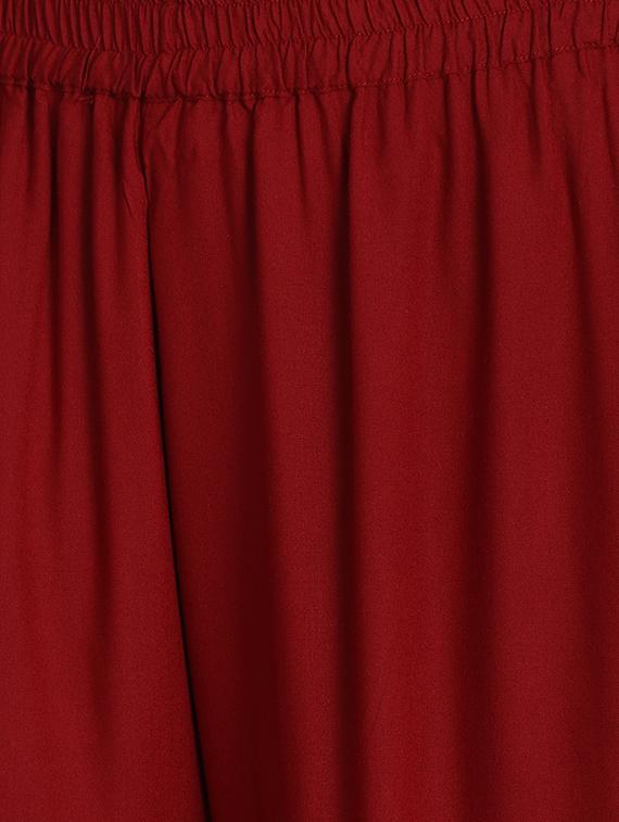 elasticated waist flared palazzo - 15881205 - Zoom Image - 5
