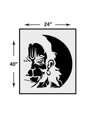 kayra decor reusable diy wall stencil painting for home decor (pvc, 24 inch x 40 inch) - 15881374 - Standard Image - 2
