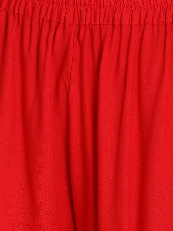 elasticated waist flared palazzo - 15881502 - Zoom Image - 5