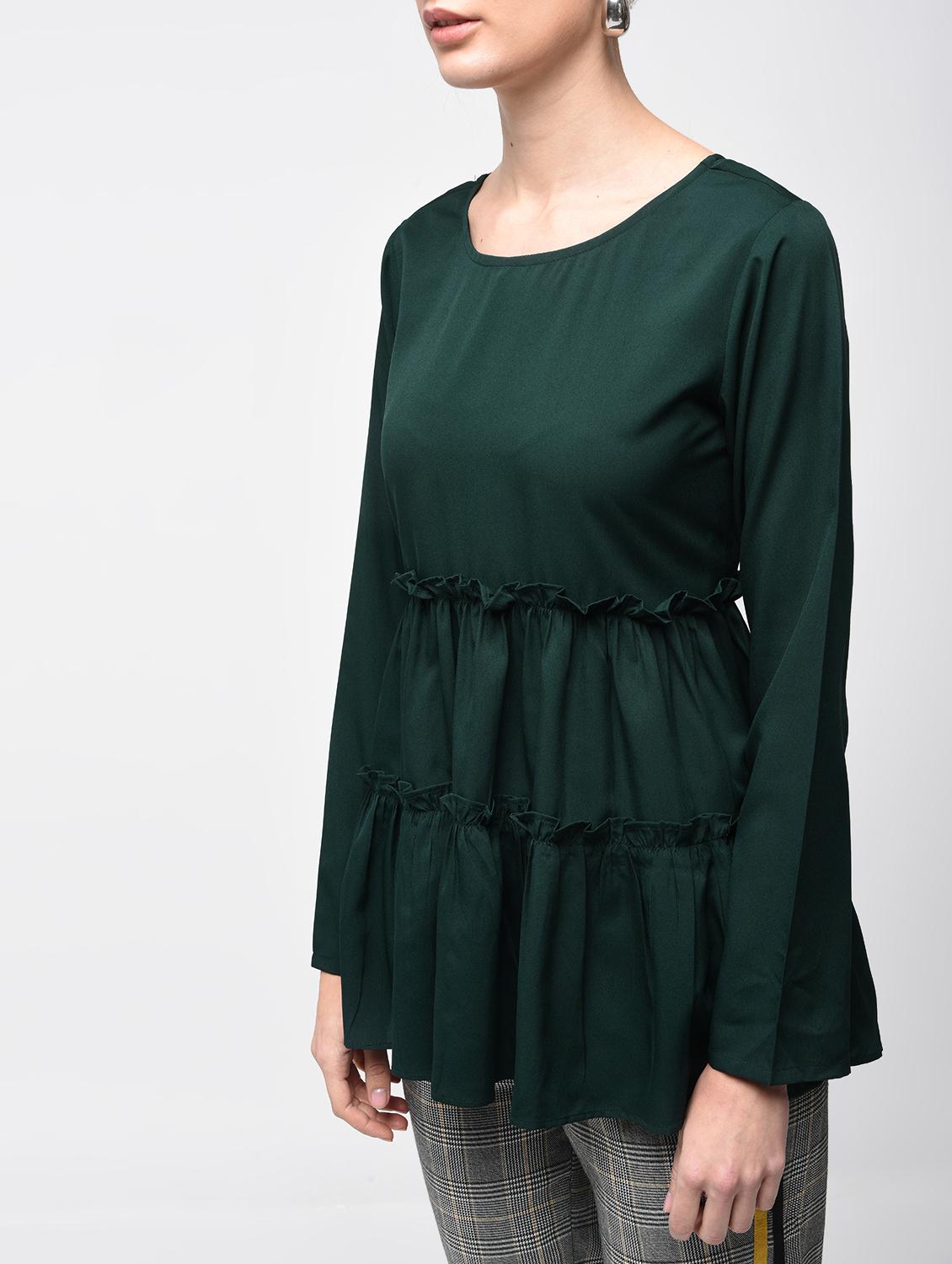 frill trim tiered top - 15881804 - Zoom Image - 5