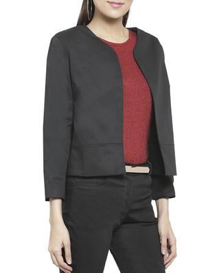 black solid blazer - 15882199 - Standard Image - 2