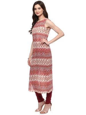 A-line printed kurta - 15884214 - Standard Image - 2
