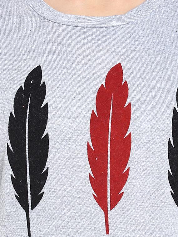 graphic print bell sleeved sweatshirt - 15884268 - Zoom Image - 5