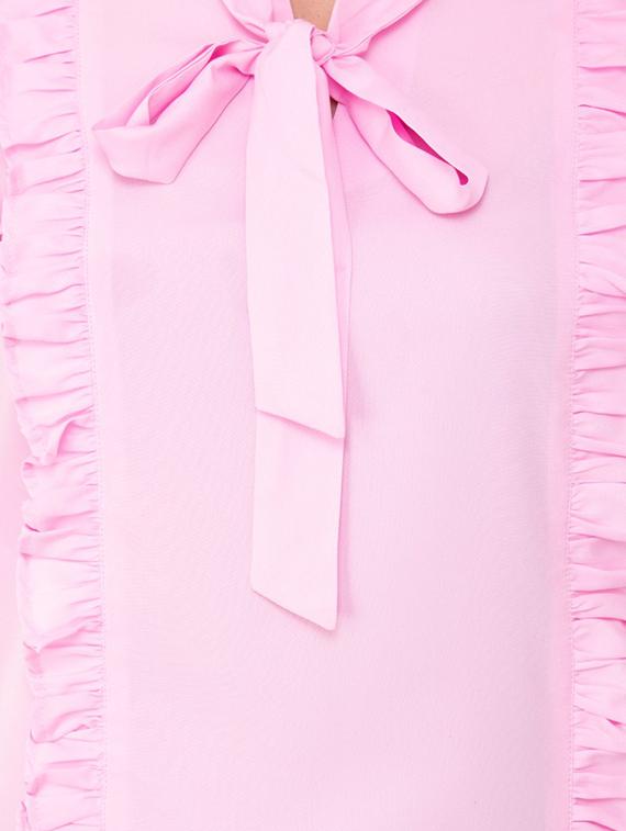 frill detail tie neck ruffle top - 15884773 - Zoom Image - 5