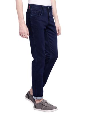 blue cotton plain jeans - 15885311 - Standard Image - 2
