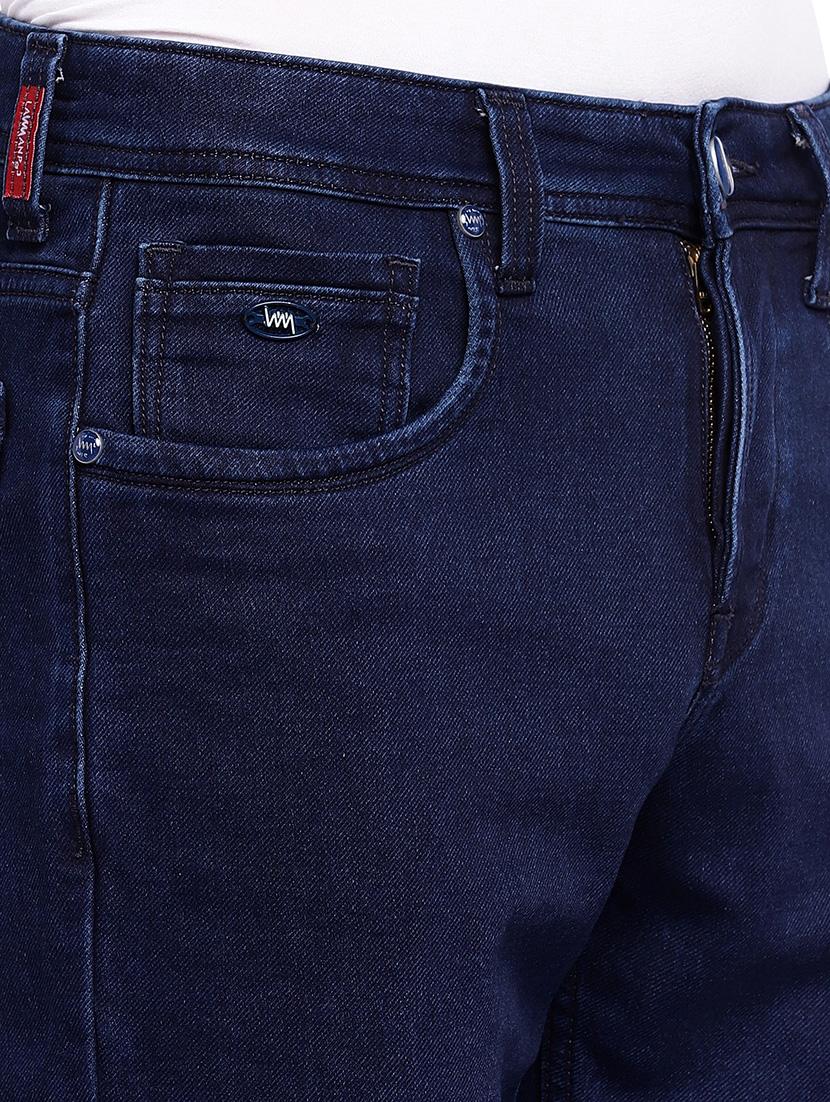 blue cotton plain jeans - 15885311 - Zoom Image - 5
