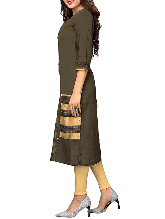 Kaantha straight kurta - 15887461 - Zoom Image - 2