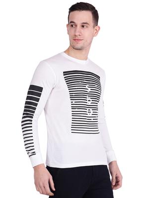 white cotton chest print t-shirt - 15888898 - Standard Image - 2