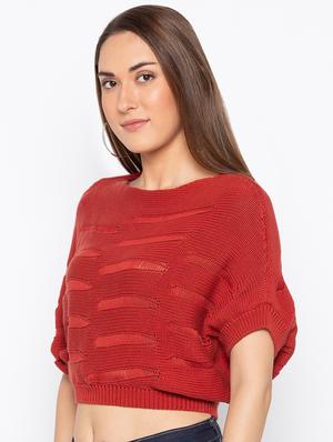 short sleeved cropped pullover - 15890353 - Standard Image - 2