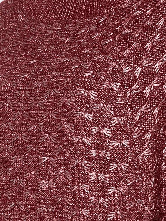 ribbed edge round neck pullover - 15890361 - Zoom Image - 5