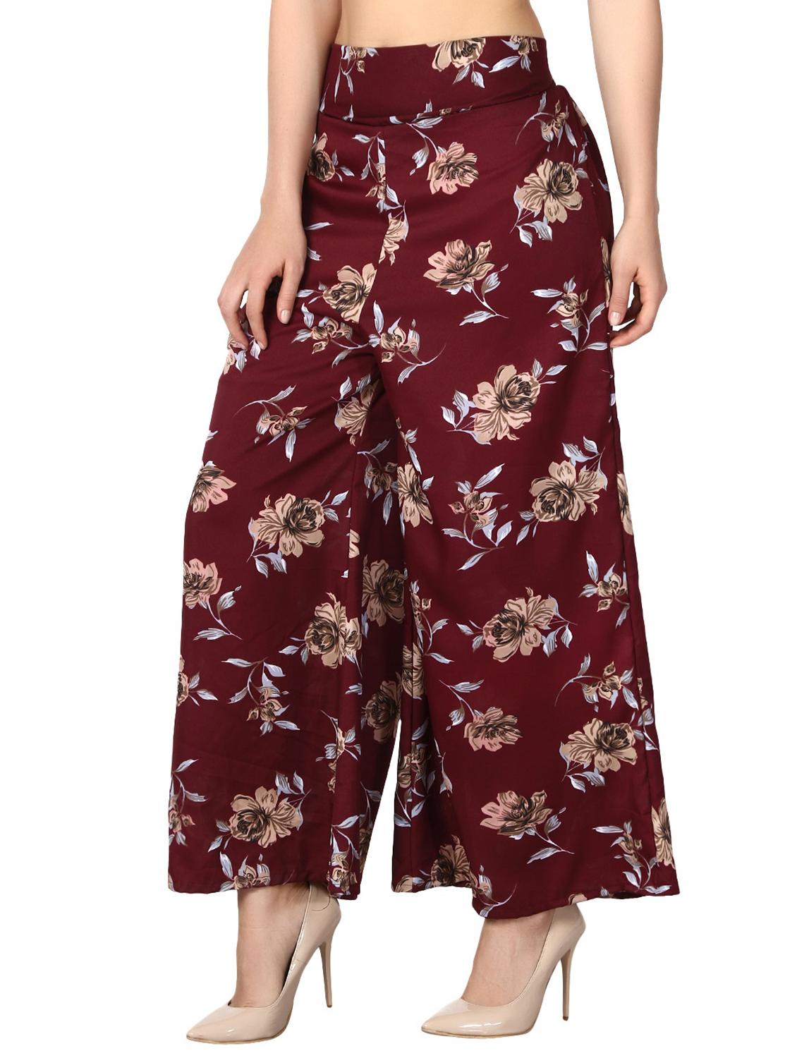 floral flared palazzo - 15891129 - Zoom Image - 2