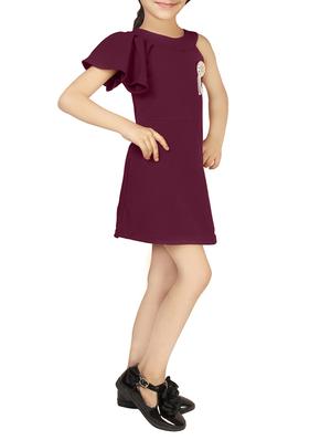 purple cotton frock - 15893048 - Standard Image - 2