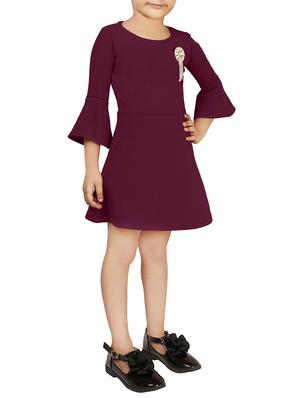 purple cotton frock - 15893050 - Standard Image - 2