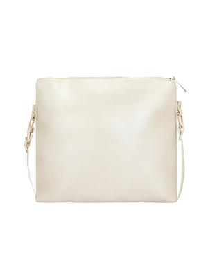 white leatherette (pu) regular sling bag - 15893340 - Standard Image - 2