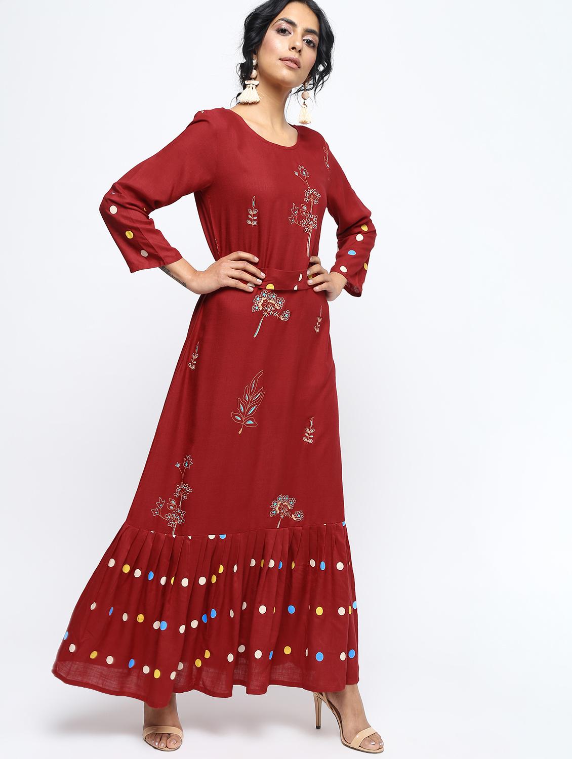 Printed a-line dress - 15893352 - Zoom Image - 2