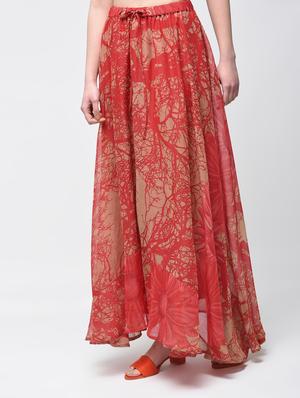 Abstract print maxi skirt - 15894094 - Standard Image - 2