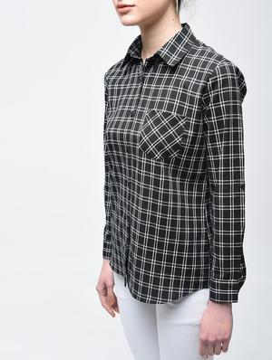 coal black checkered shirt - 15894131 - Standard Image - 5